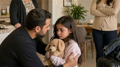 رجع من سفريه شغل لمده 5 ايام لقى بنته بتترعش من الخوف