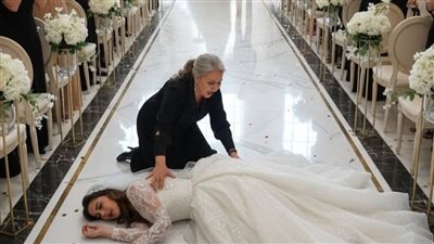 وقفت في جناح العرس 