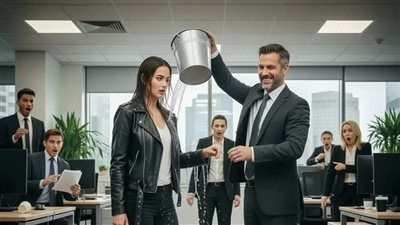 ظنها فقيرة فصب علي رأسها الجردل